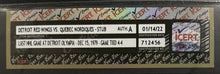 Load image into Gallery viewer, 1979 Last NHL Game At Detroit Olympia Ticket Red Wings vs Quebec Nordiques iCert