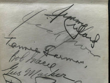 Load image into Gallery viewer, 1936-37 Signed NHL 9 Montreal Maroons + Leafs Coach Dick Irvin Autographed