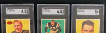 Load image into Gallery viewer, 1959 Topps CFL Football Full Set 88 Canadian Football Cards 3 Slabbed SGC Mosca