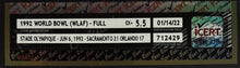 Load image into Gallery viewer, 1992 World Bowl WLAF Full Championship Ticket Sacramento vs Orlando Vintage