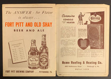 Load image into Gallery viewer, 1949 Forbes Field NFL Football Program Pittsburgh Steelers vs New York Bulldogs