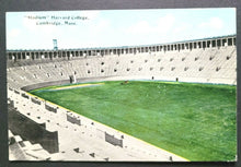 Load image into Gallery viewer, 1900s Harvard University Stadium Soldiers Field Football Postcard Vintage