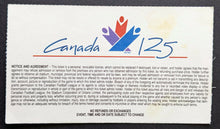 Load image into Gallery viewer, 1992 CFL Grey Cup Ticket SkyDome Winnipeg Blue Bombers vs Calgary Stampeders