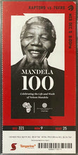 Load image into Gallery viewer, 2018 NBA Basketball Toronto Raptors Ticket Nelson Mandela Tribute Game Graded