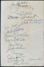 Load image into Gallery viewer, 1956 Sports Celebrity Dinner Program Signed x17 Jackie Robinson Autographed LOA