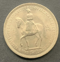 Load image into Gallery viewer, 1953 Great Britain Five Shilling Coin Queen Elizabeth Coronation KM#894 29 gram