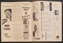 Load image into Gallery viewer, 1955 MLB Milwaukee County Stadium Program Braves vs Phillies Hank Aaron 2 Hits