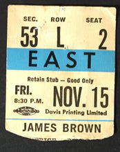 Load image into Gallery viewer, 1968 James Brown Maple Leaf Gardens Concert Ticket Stub + Tour Program Vintage