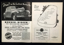 Load image into Gallery viewer, 1940 Chicago Stadium Hockey Program Montreal Canadiens vs Chicago Blackhawks NHL