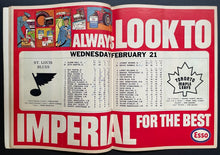 Load image into Gallery viewer, 1968 Toronto Maple Leafs Game Program vs. St. Louis Blues Inaugural Season NHL