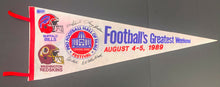 Load image into Gallery viewer, 1989 Pro Football Hall Of Fame Festival Full Size Pennant Redskins vs Bills