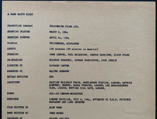 Load image into Gallery viewer, Beatles Production Notes 1964 Film Hard Days Night Vintage Movie Fab 4 Lennon