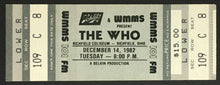 Load image into Gallery viewer, 1982 The Who Richfield Coliseum Concert Ticket Keith Moon Pete Townshend Vintage
