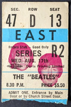 Load image into Gallery viewer, 1966 The Beatles Maple Leaf Gardens Toronto Concert Ticket Stub + Tour Program