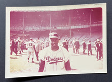 Load image into Gallery viewer, 1949 Jackie Robinson Brooklyn Dodgers Type 1 Photo Gene Hermanski MLB Baseball