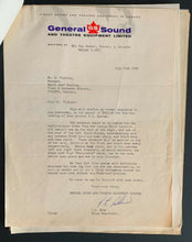 Load image into Gallery viewer, 1960 Toronto Maple Leaf Baseball Club Office Memo + Signed Vintage Letter