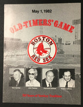 Load image into Gallery viewer, 1982 MLB Old Timers Baseball Game Boston Red Sox Program Fenway Park Vintage