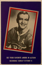Load image into Gallery viewer, 1966-67 Rochester Americans Exhibition Game Hockey Program vs Rangers Geffrion
