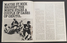 Load image into Gallery viewer, 1971 Olympia Stadium Hockey Program Detroit Red Wings vs Minnesota North Stars