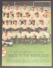 Load image into Gallery viewer, 1960 World Series Baseball Program Yankees vs Pirates Game 3 Mantle 2 Run Homer