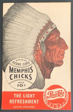 Load image into Gallery viewer, 1955 Southern Association Double A Baseball Program Memphis Chicks vs Nashville