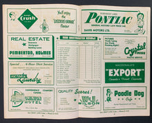 Load image into Gallery viewer, 1952 Victoria Memorial Arena Pacific Coast Hockey League Playoff Program Cougars