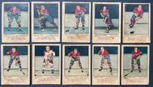 Load image into Gallery viewer, 1951-52 Parkhurst Hockey Cards Full Set NHL Howe Sawchuk Richard Rookie RC KSA