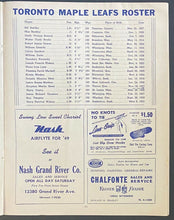 Load image into Gallery viewer, 1949 NHL Hockey Stanley Cup Game 1 Program Detroit Red Wings Toronto Maple Leafs