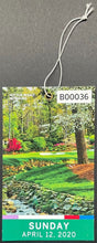 Load image into Gallery viewer, 2020 Masters Tournament Ticket PGA Dustin Johnson Augusta National Golf Club