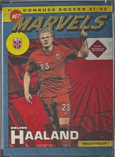 Load image into Gallery viewer, 2021-22 Donruss Soccer Erling Haaland Net Marvels Press Proof #5 PSA 9 MINT FIFA