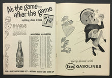Load image into Gallery viewer, 1959 CFL Football Program Ottawa Rough Riders vs Montreal Alouettes Unscored