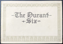 Load image into Gallery viewer, 1922 Durant Motors Of Canada Fold Out Brochure Catalogue Promotion 6 Cylinder