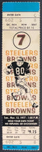 Load image into Gallery viewer, 1977 NFL Football Ticket Stub Cleveland Browns @ Pittsburgh Steelers VTG iCert
