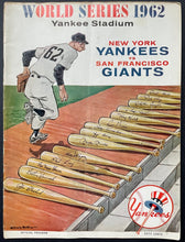 Load image into Gallery viewer, 1962 New York Yankees v San Francisco Giants MLB World Series Baseball Program