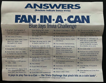 Load image into Gallery viewer, 1994 Toronto Blue Jays SGA Game Day Giveaway "Fan In A Can" NOS! Vintage MLB