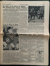 Load image into Gallery viewer, 1957 Issue Parlons Sports Montreal Sports Newspaper Publication Hockey Content
