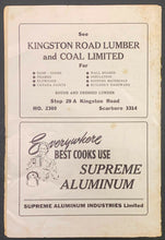 Load image into Gallery viewer, 1953 NHL Oldtimers Hockey Game Program 10 + HOFers Scarboro Arena Gardens Rare