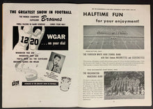 Load image into Gallery viewer, 1956 NFL Football Program World Champions Cleveland Browns vs Baltimore Colts