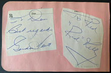 Load image into Gallery viewer, Vintage 1950s NHL Autographs Gordie Howe Red Kelly Johnny Bower Frank Mahovlich