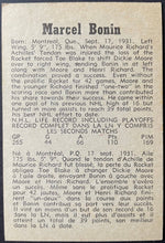 Load image into Gallery viewer, 1958-59 Parkhurst Hockey Card #32 Marcel Bonin Montreal Canadiens NHL