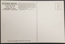 Load image into Gallery viewer, 1982 Super Bowl XVI San Francisco 49ers vs Cincinnati Bengals Postcard NFL