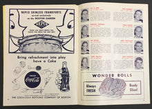 Load image into Gallery viewer, 1958 Boston Garden NHL Hockey Program Bruins vs Chicago Blackhawks Bobby Hull