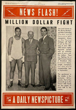 Load image into Gallery viewer, 1936 Boxing News Photo Joe Louis Max Schmeling Promoting Yankee Stadium Fight
