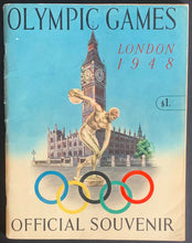 Load image into Gallery viewer, 1948 Summer Olympic Games London Complete Program Vintage Opening Ceremony +