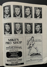 Load image into Gallery viewer, 1972 WHA Hockey Minnesota Fighting Saints 1st Game Program v Winnipeg Jets Hull