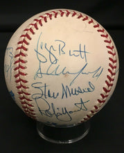 Load image into Gallery viewer, 3000 Hit Club Multi Signed Baseball (19) Pete Rose George Brett Aaron Brett JSA