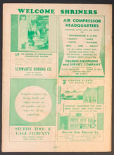Load image into Gallery viewer, 1959 Briggs Stadium Moslem Temple 1st Annual Charity Football Game Program Rare