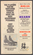 Load image into Gallery viewer, 1973 Maple Leaf Gardens Hockey Program OHA Major Jr A Marlboros vs Red Wings