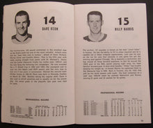 Load image into Gallery viewer, 1964/1965 Toronto Maple Leafs Information Book TV Viewers' Guide NHL Hockey VTG