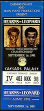 Load image into Gallery viewer, 1981 World Welterweight Championship Full Ticket Sugar Ray Leonard Tommy Hearns